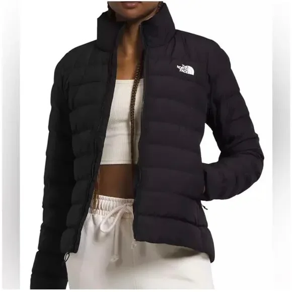 SOLD The North Face Minoqua Down Jacket Black Womens Small NF0A55XB 550 Fill 3/3 - Picture 2 of 13